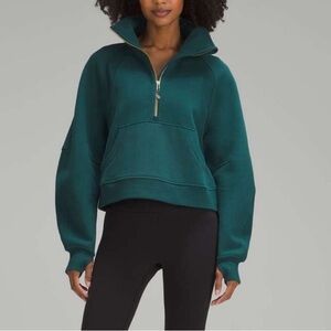 Lululemon Scuba Half Zip Crop Sweatshirt M/L